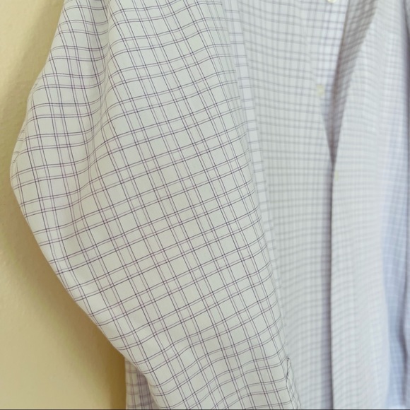 John W. Nordstrom classic plaid button down long sleeve shirt 100% cotton - Picture 7 of 9